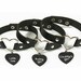 Ddlg collars. Faux leather bdsm collar with heart tags engraved with ddlg words. Ideal for DDLG submissives and ABDL. Pick your engraving 