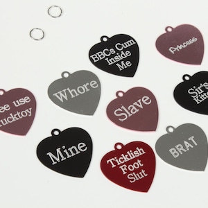 metal tags for bondage collars