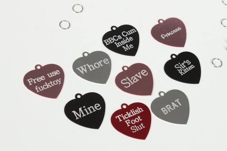 metal tags for bondage collars