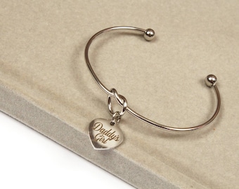 Daddy's girl ddlg bracelet. Custom engraved stainless steel bangle for little space/ ddlg/ abdl. Perfect valentine gift of jewellery