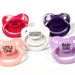Cute ddlg pacifier adult baby pacifiers. The ideal paci for ddlg and abdl. Nuk 6 size shield paci for littles. Ddlg pacis with cute words