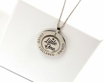 DDLG necklace. Little one, owned collared and loved jewellery.  The perfect Christmas gift for a little.  Little space jewellery.