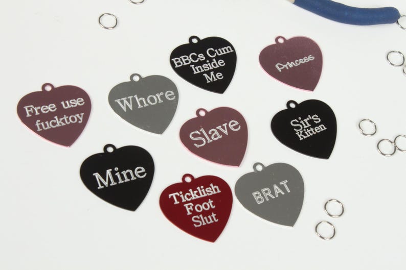 Custom BDSM Collar Tag