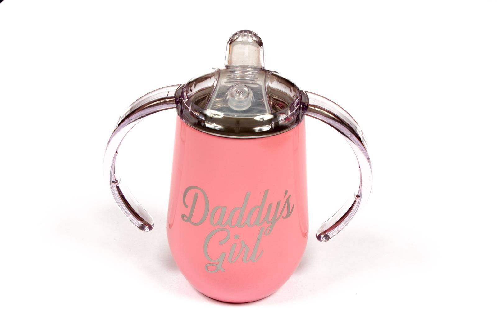 Adult sippy cup. Pink sippy cup for adult babies. Customised with daddy's  girl. Perfect ddlg gift. ABDL bottle drinks container. DDLG cup