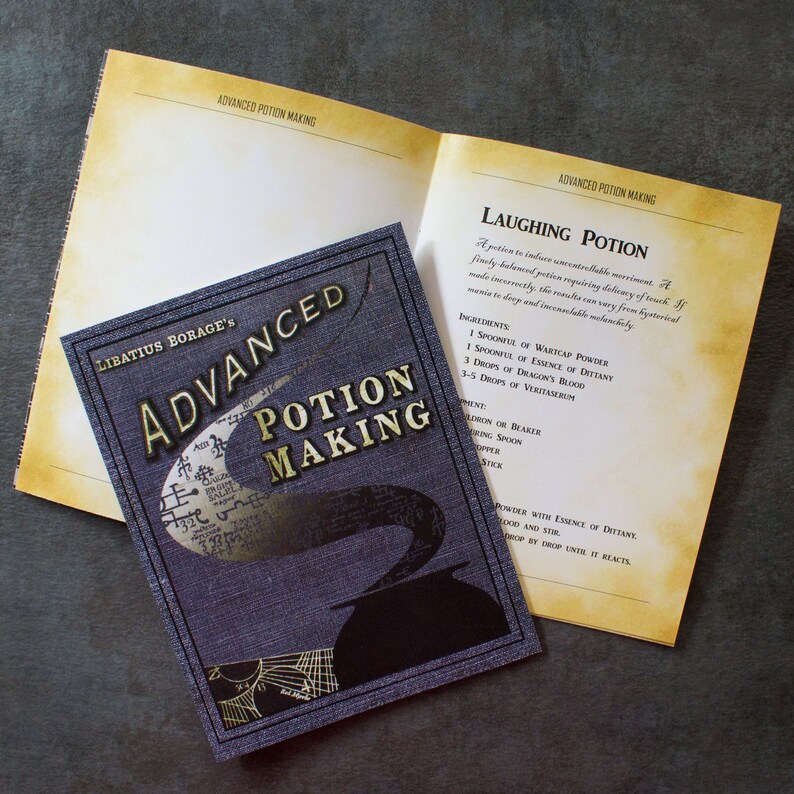 Advanced Potion Making Book Paperback Booklet With Recipes Etsy