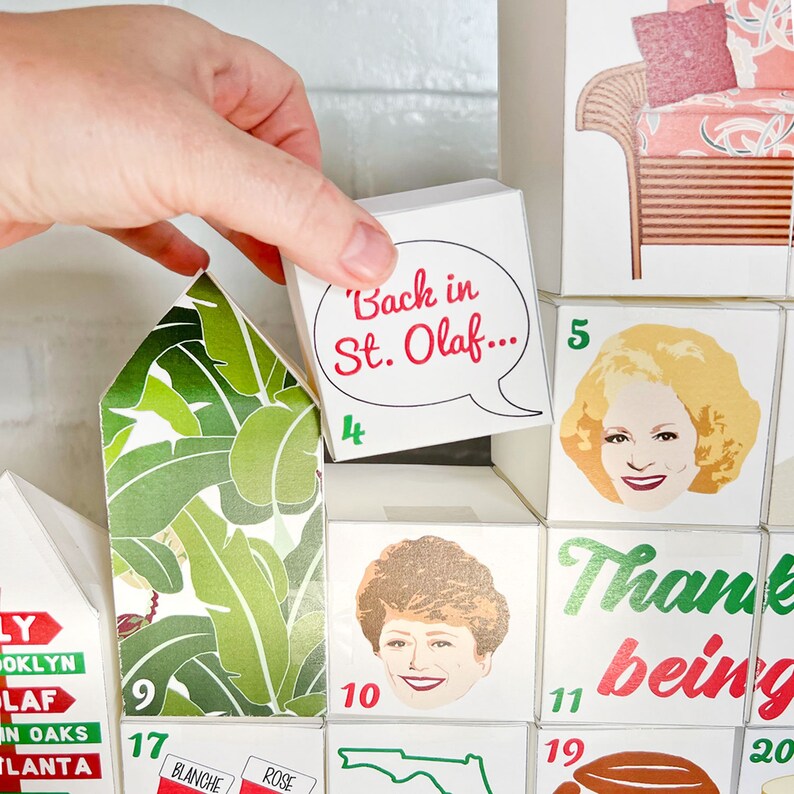 Golden Girls Advent Calendar DIGITAL Printable Box Etsy