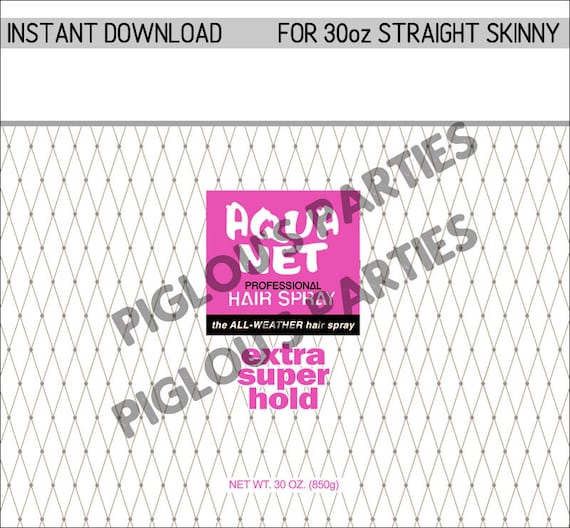 30oz White Aqua Net Hairspray Tumbler Wrap Digital Png To Etsy