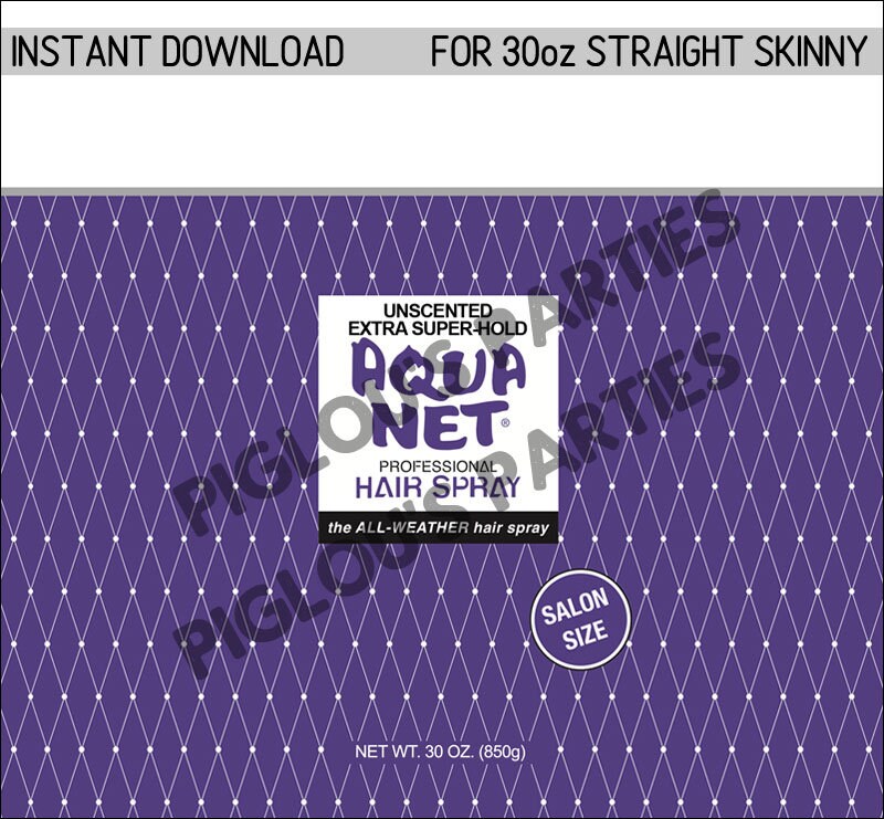 30oz Purple Aqua Net Hairspray Tumbler Wrap Digital Png To Etsy
