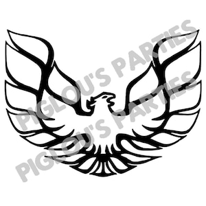 Punta Firebird TransAm Adler SVG - Digitale Datei - Smokey und das Bandit Car Hood Logo