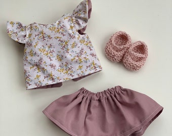 Tenue pour poupée Gordi Paola Reina - blouse + jupe + chaussons