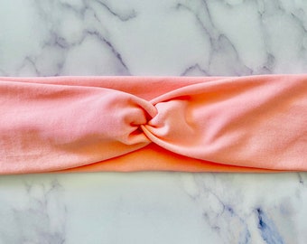 Light pink knotted headband