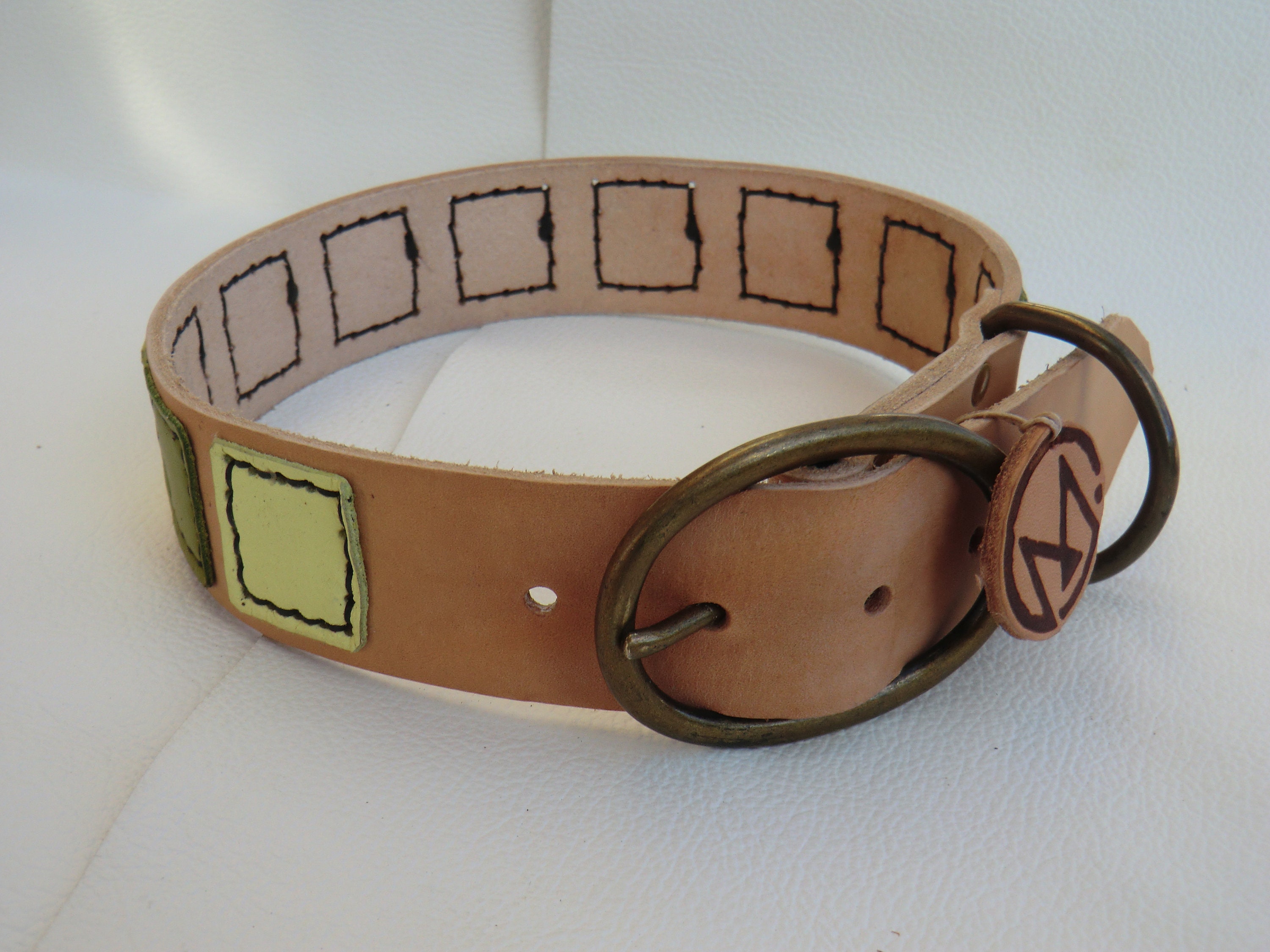 Collier Chien en Cuir, Dog Collar, Leather, Handmade, Fait Main, Maroquinerie, Creation, Artisanal