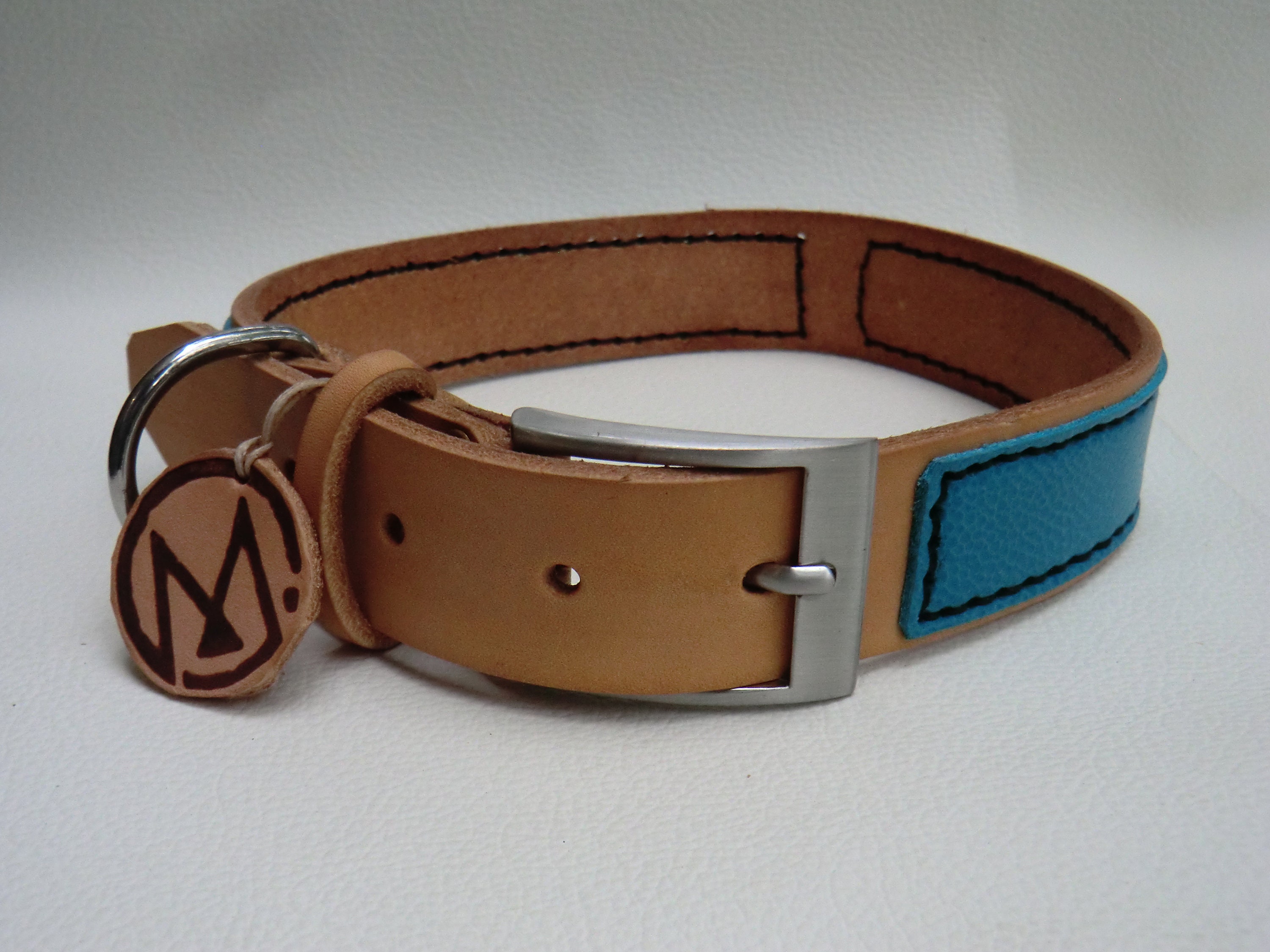 Collier Chien en Cuir, Dog Collar, Leather, Handmade, Fait Main, Maroquinerie, Creation, Artisanal