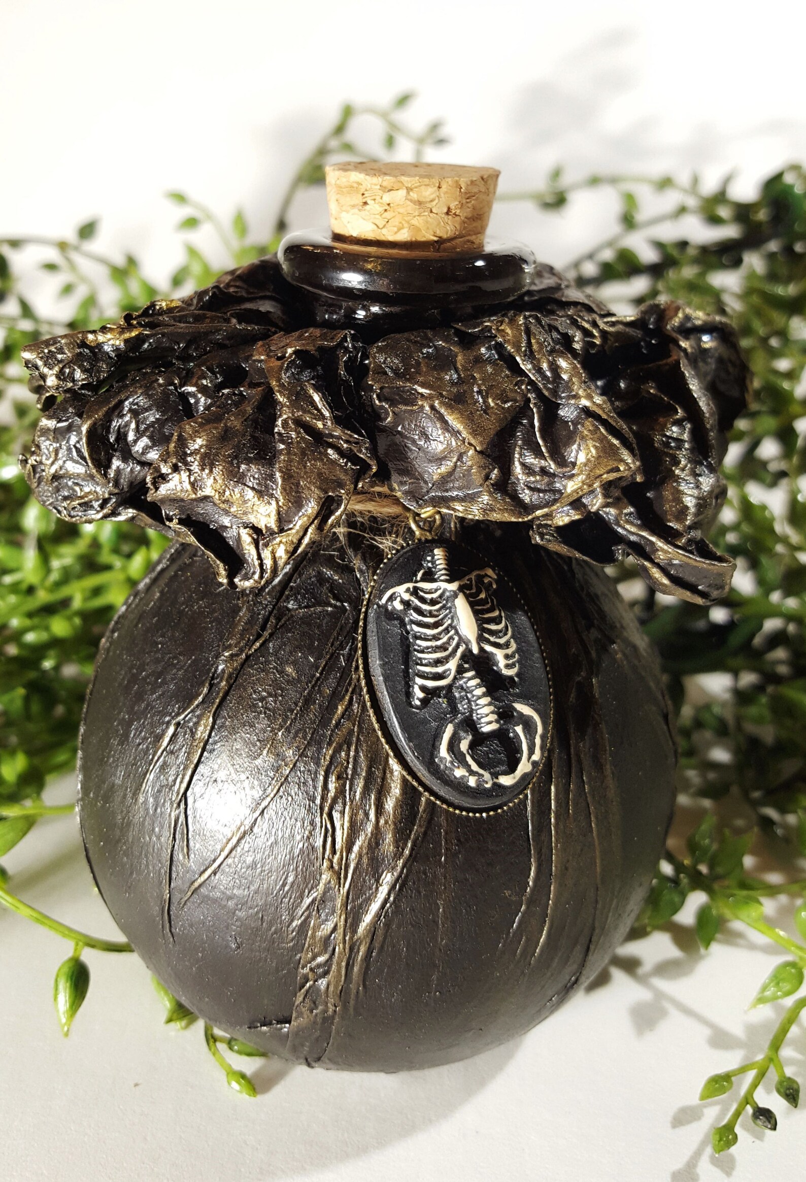Skeleton Potion Bottle Halloween Decor LARP Wizard Etsy