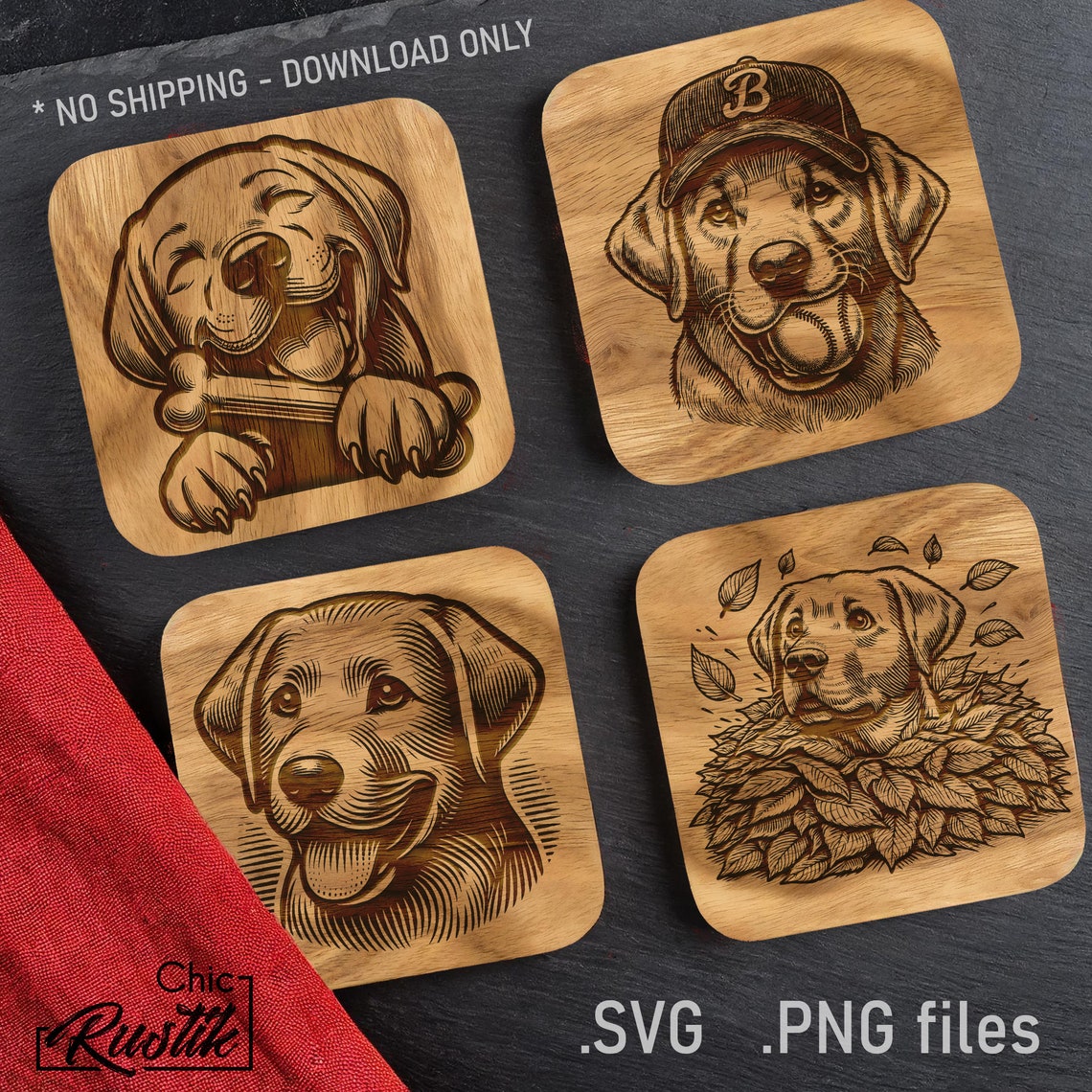 Lab Pit Mix Svg Labrador Retriever SVG PDF and PNG, 4 Labrador Vector Design for Laser ...