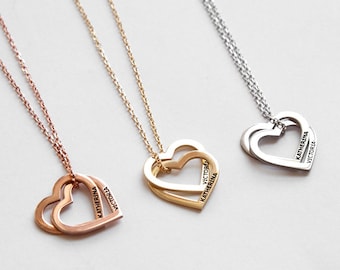heart necklace etsy