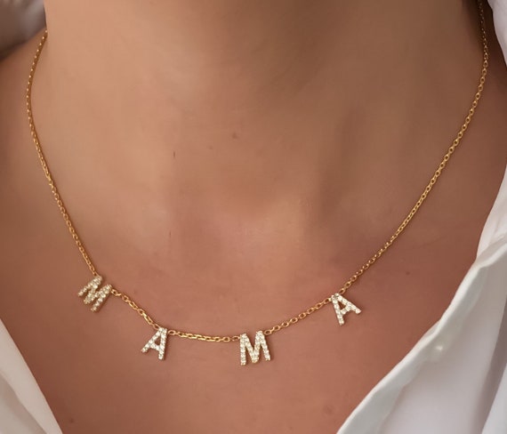 Mama Necklace Mama Letter Necklace 