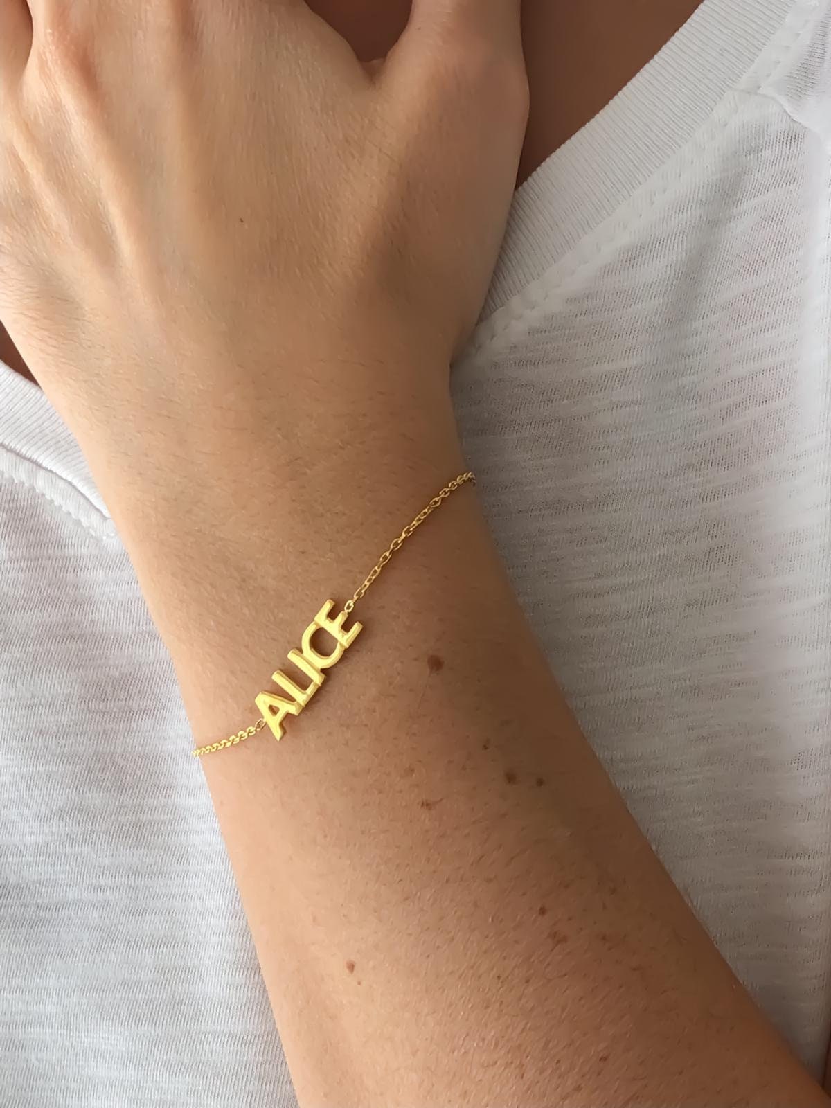 Name Bracelet Gold Name Bracelet Custom Name Bracelet Name Etsy