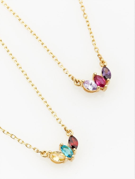 Family Birthstone Necklace, Birthstone Necklace, Mothers Necklace, Birthstone Gifts, Gifts for Mothers Jewelry, Christmas Gift