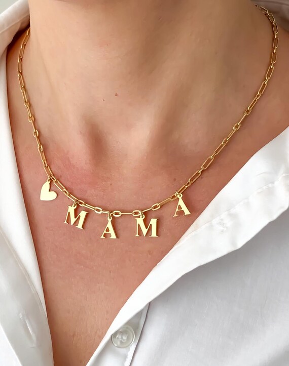 dainty mama necklace