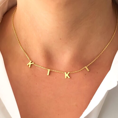 Name Jewelry Custom Letter Necklace 