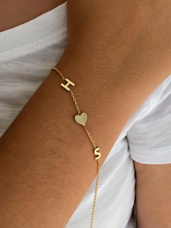 Custom Name Bracelet, Personalized Name Bracelet, Word Name Bracelet, Gold Name Jewelry, Gold Name Bracelet, Name Plate Bracelet BB66R2