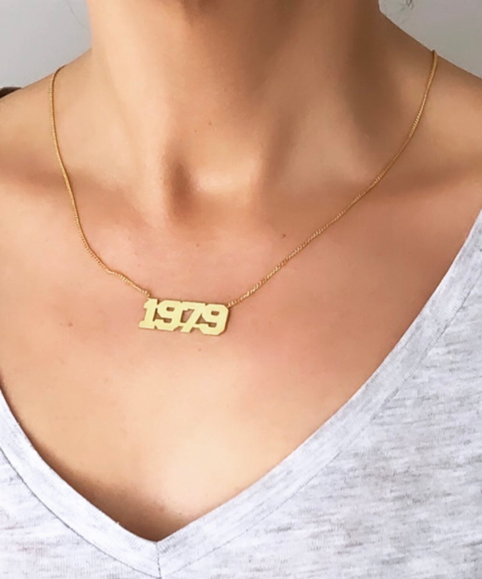 Etsy year necklace Clearance