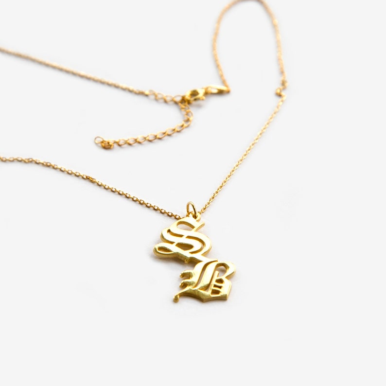 Old English Pendant Necklace Old English Jewelry Old English Etsy