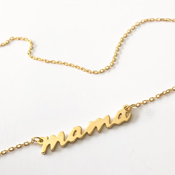 dainty mama necklace