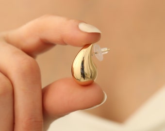 Bottega Earrings | Teardrop Earrings | Bottega Dupes Earrings | 18k Gold Plated Bottega Earrings | Gift for Her | Waterdrop Earrings