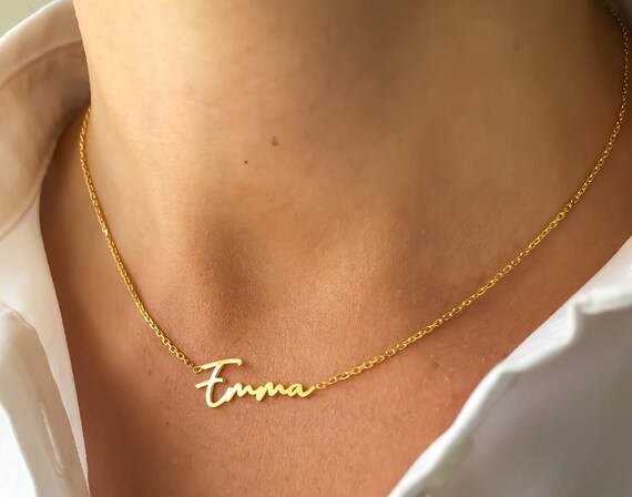 Personalized Name Necklace - Silver Name Necklace - Gold Mama Necklace - Custom Name Necklace - Gift for Her - Gift for Mama Mom Mum