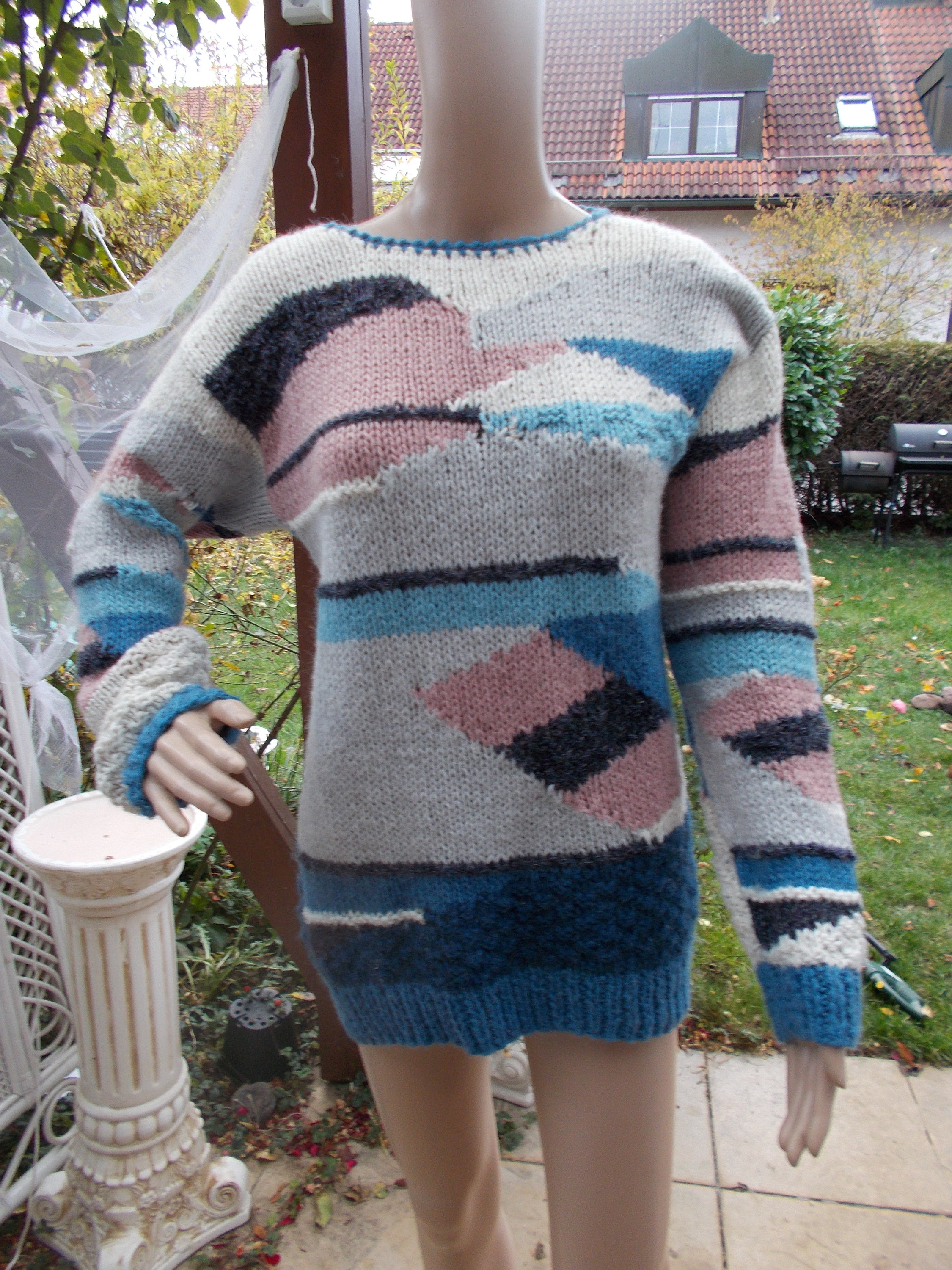 Vintage Lecomte Hand Knit Sweater Size 