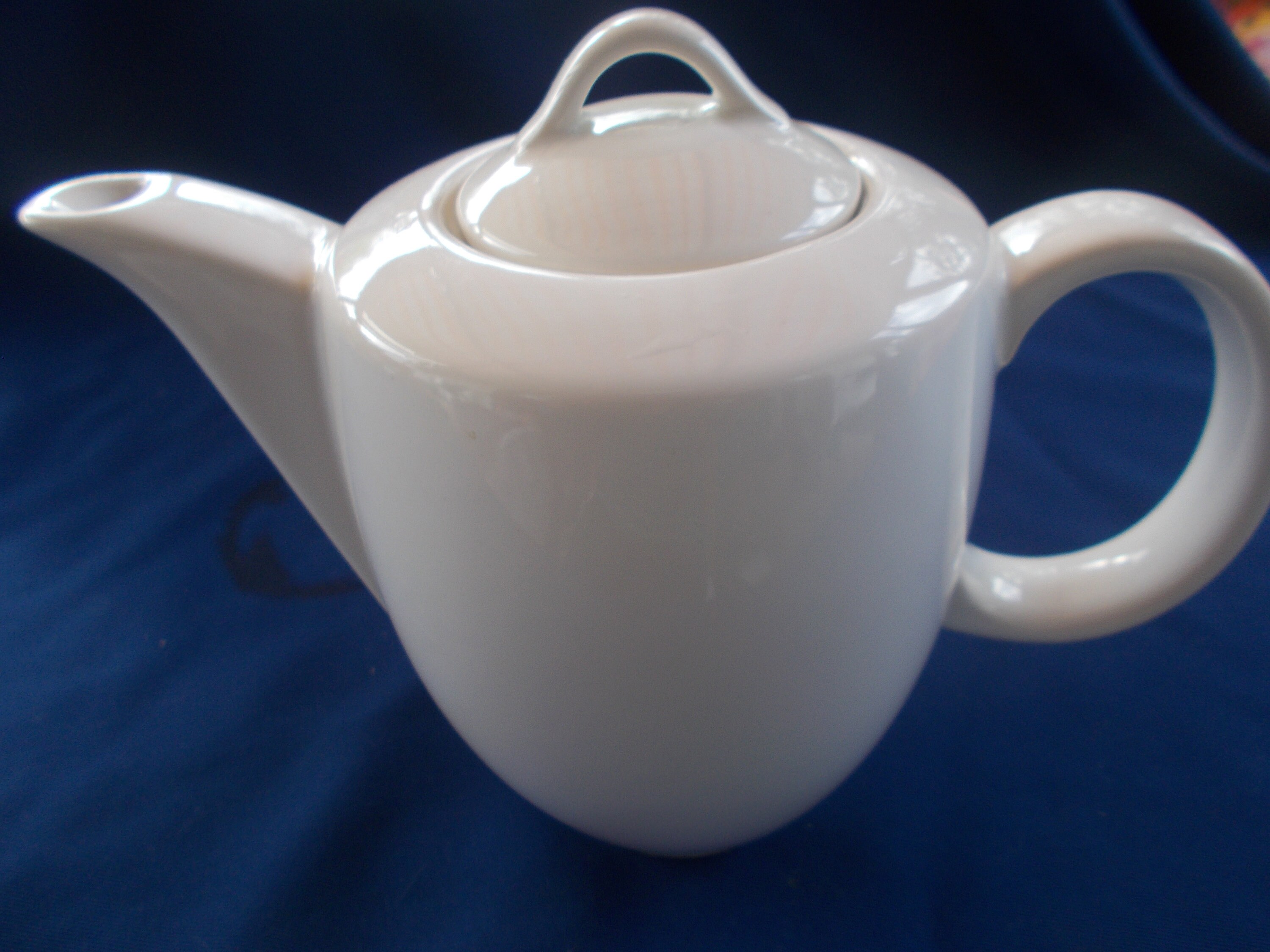 Friesland-schlichte weiße Kaffeekanne | Etsy