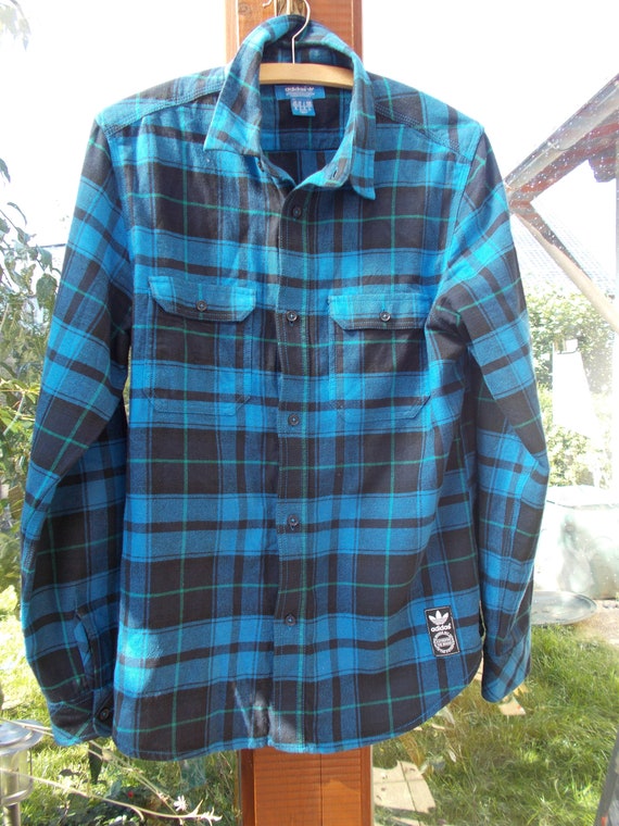 adidas flannel shirt