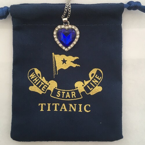 Titanic Necklace Heart of the Ocean Necklace Etsy