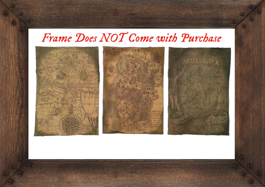 Treasure Maps Pirate Theme Party Decorations Pirate Map Reproduction ...