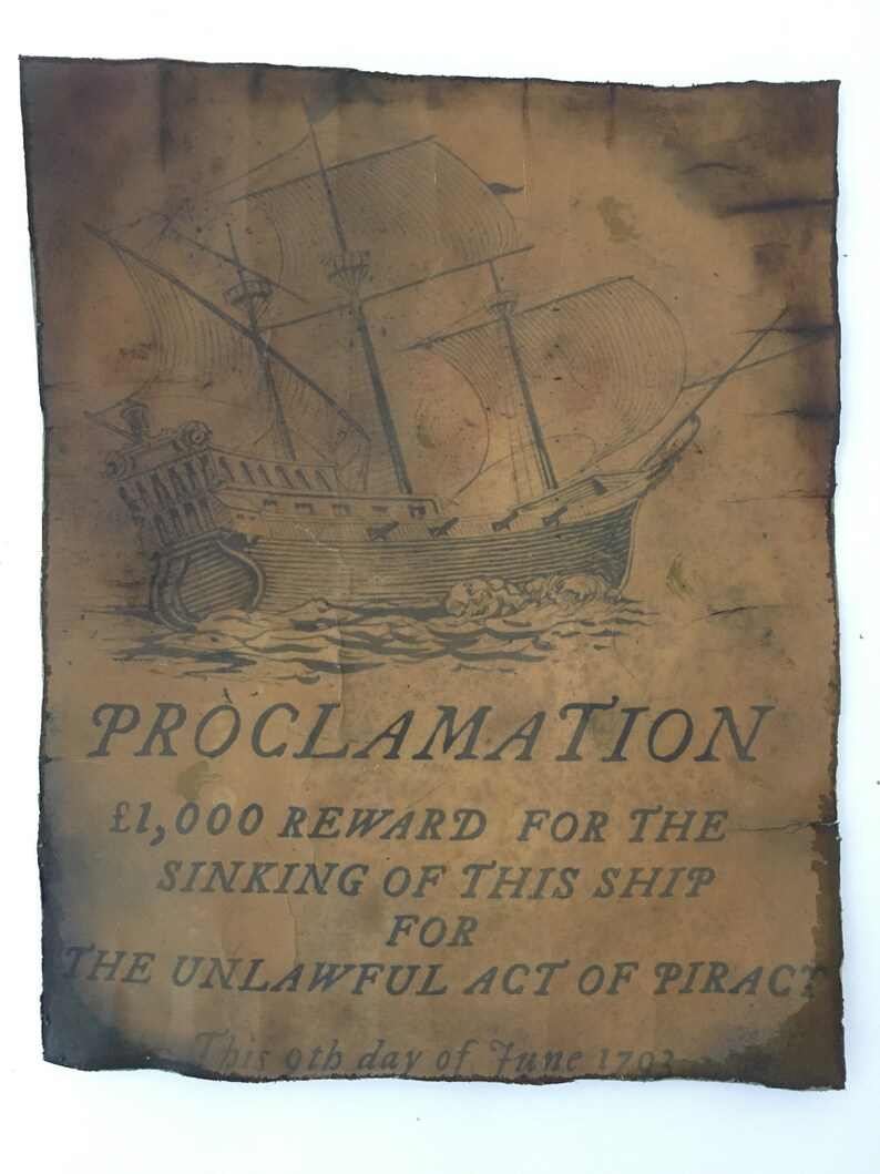 Pirate Ship Wanted Poster Reward Old Vintage Replica Print Etsy Pirate Ship Wanted Poster Reward Old Vintage Replica Print Etsy