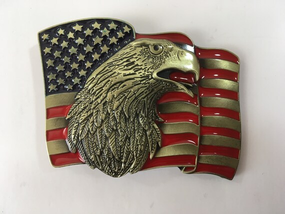 USA Flag Belt Buckle American Bald Eagle Country Belt Buckles -  Canada