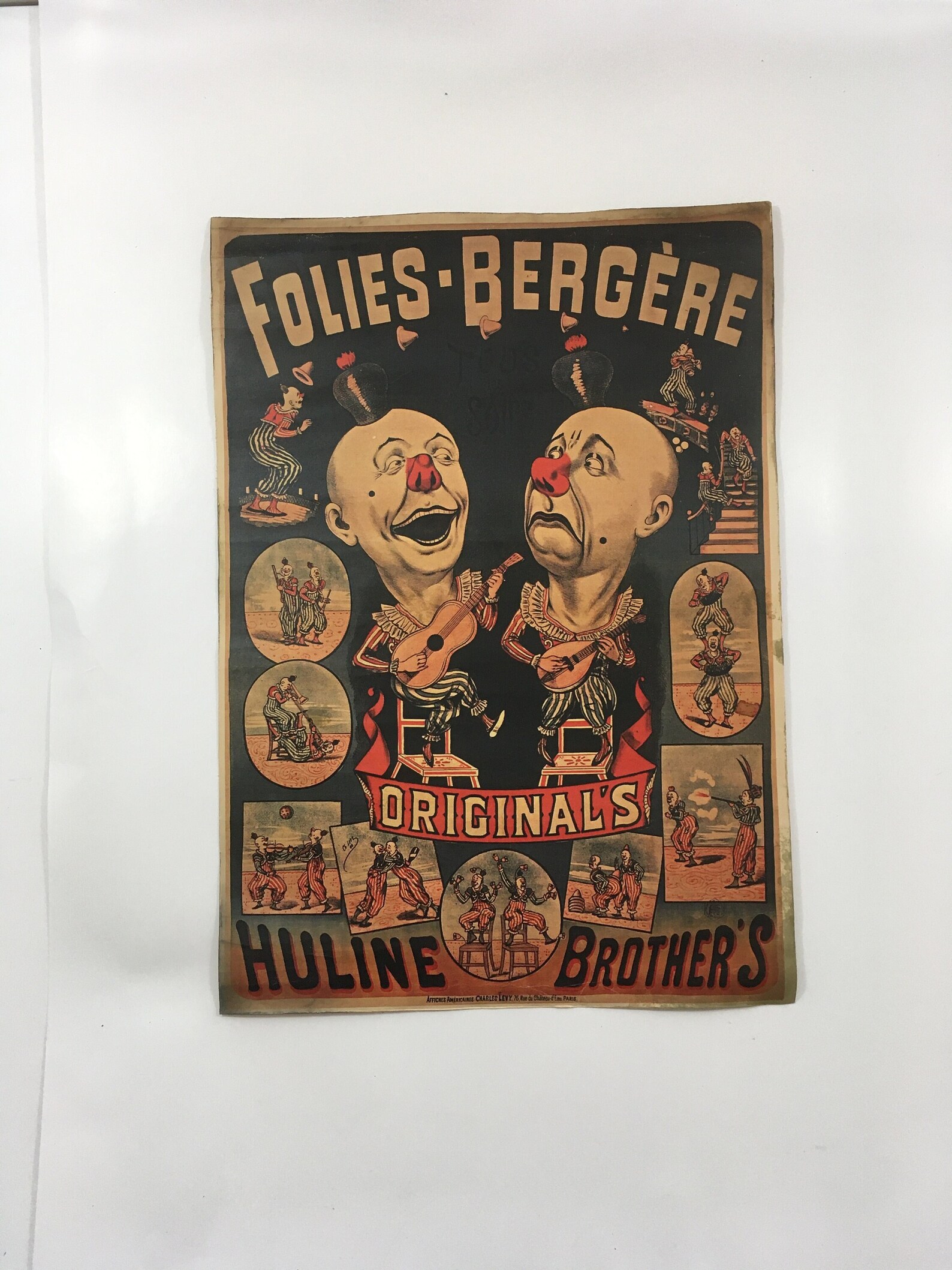 Circus Clown Poster Freak Show Freakshow Vintage Reproduction Etsy