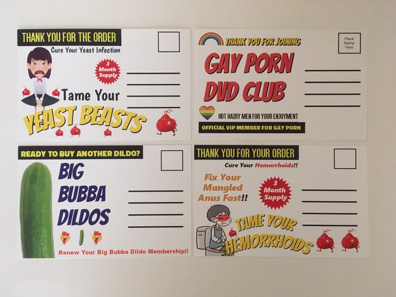 Adult Prank Mail Postcards FUNNY Pranks Joke Revenge Gag Etsy