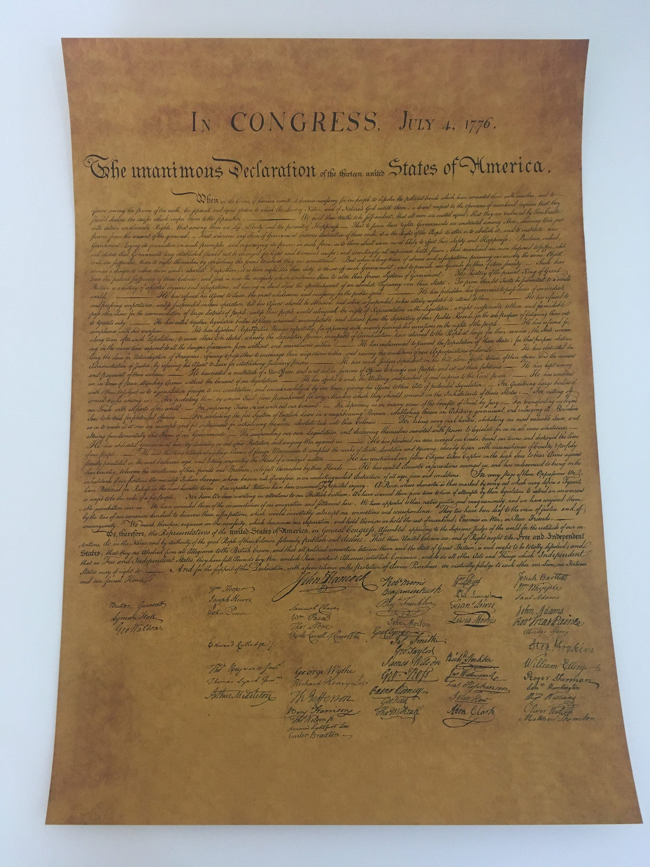 Declaration of Independence Poster America US History American Etsy UK