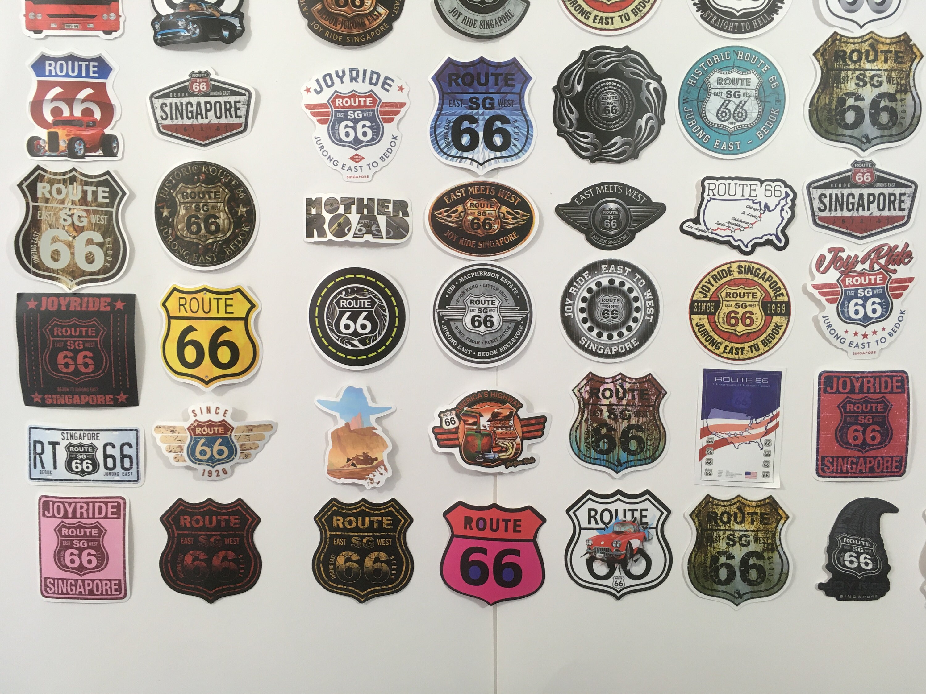 Route 66 Stickers American Decals United States Roads | Etsy