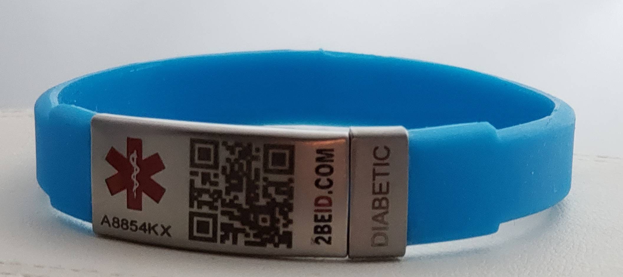 Diabetic Medical Bracelet with QR code Etsy