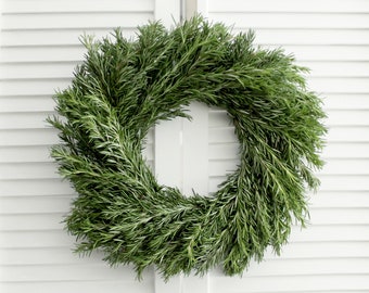 Fresh Handmade Rosemary Wreath - Greenery Wreath for Front Door Decor - Wedding - Christmas - Gifts for Loved Ones - various sizes available