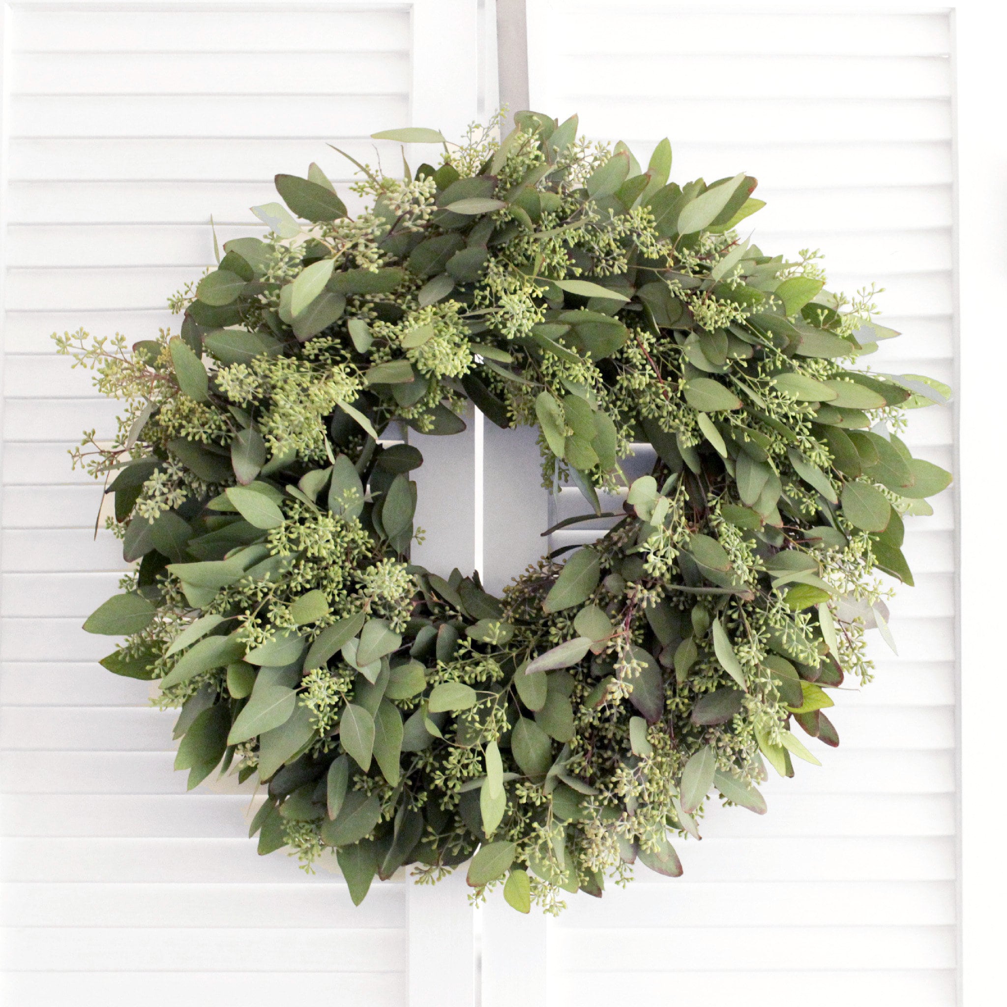 Fresh Seeded Eucalyptus Wreath Free Shipping Home Decor Etsy