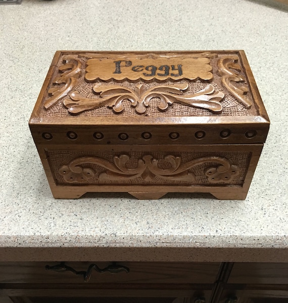 Turkish Carved Walnut Box