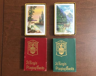 Vintage St. Regis AARCO Playing Cards Set of Two