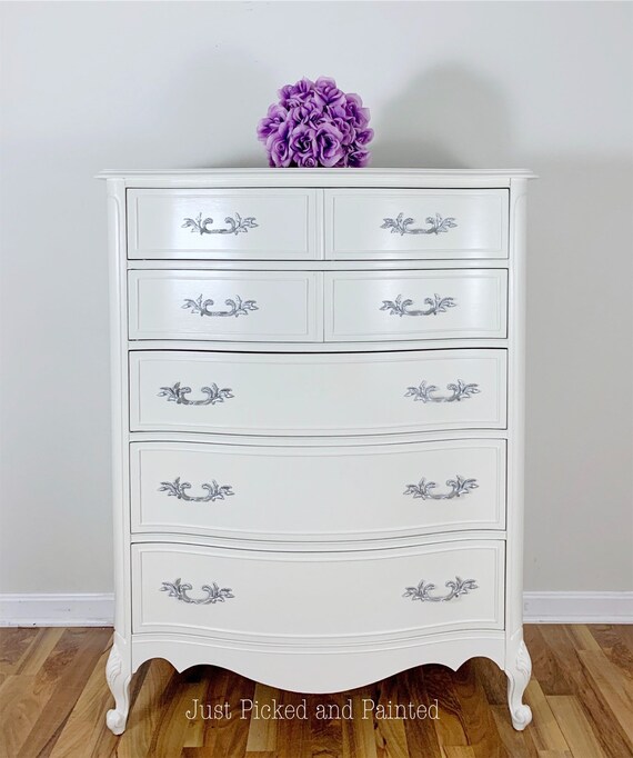 Soldvintage French Provincial Chest White Chest Shabby Etsy