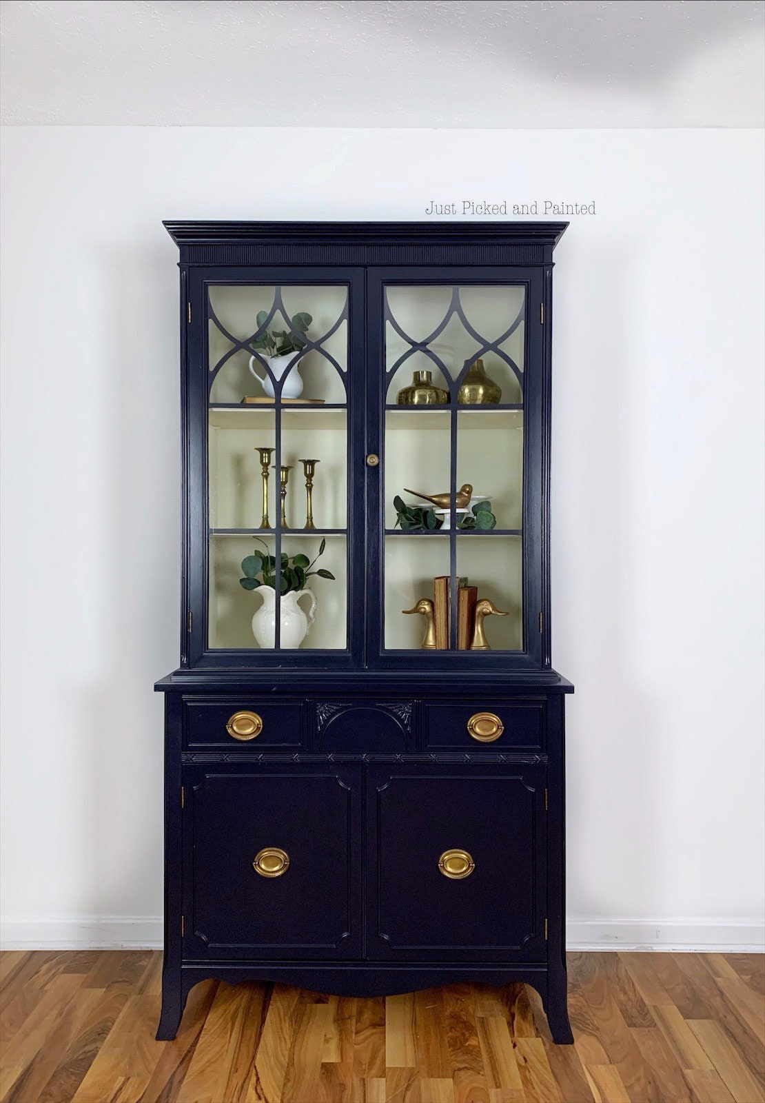 SOLDNavy Hutch navy china painted china Etsy