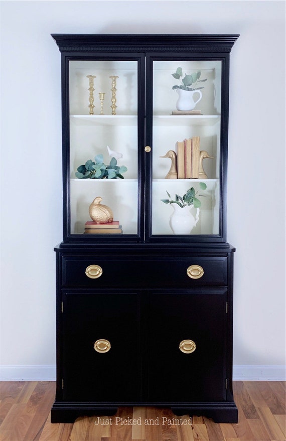 Black Farmhouse Hutch Display Cabinet Modern China Black Farmhouse Hutch Display Cabinet, Modern China Cabinets And Hutches